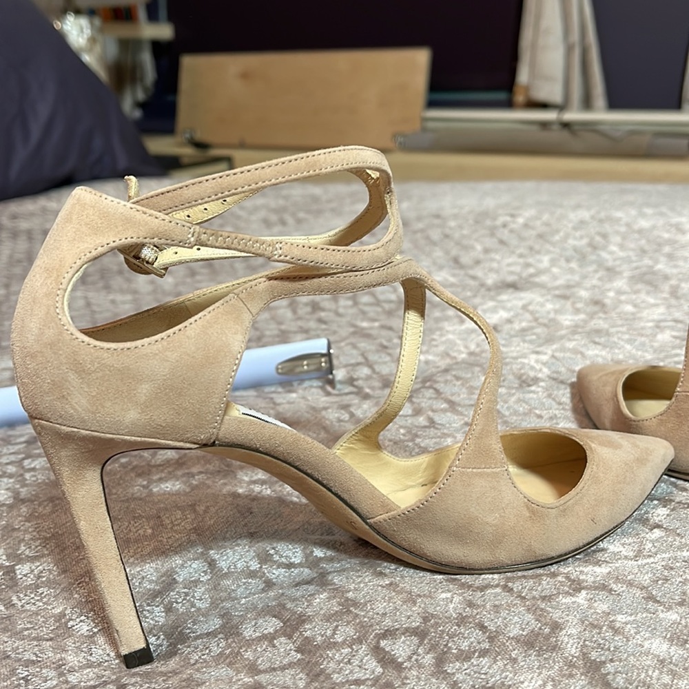 Jimmy Choo Suede Blush Pumps Size 36.5 - Picture 7 of 9